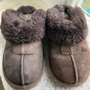 Brown UGG slippers